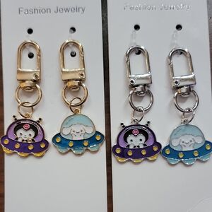 Sanrio Zipper Pulls Set - Purple and Blue